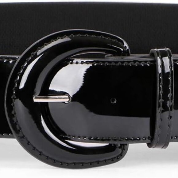 Accessories - Women Wide Stretchy Belt,Vintage Chunky Buckle Elastic Waist Belts for Women Dre